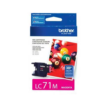 Tinta brother lc71m magenta 300 pag