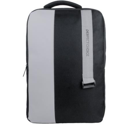 Mochila Perfect Choice Classy para Laptop 15.6" Color Negro-Gris