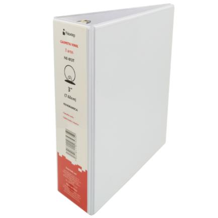 Carpeta Nextep Vinil O Lomo 3" Carta Blanca