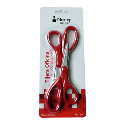 Tijera Nextep para Oficina 6" Econónomica Blister C/2