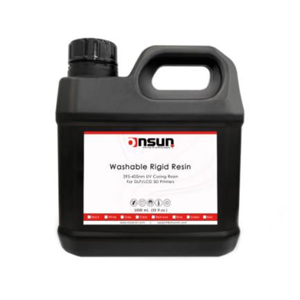 Resina Onsun 3D Rígida Lavable 1L/Barril Color Negro