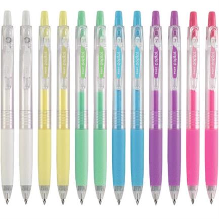 Bolígrafo Pilot PopLol Gel 0.7mm Colores Pastel C/12 Pzas