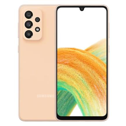 Smartphone Samsung(D90)Galaxy A33 5G 6.4" 128GB/6GB Cámara 48MP+8MP+5MP+2MP/13MP Octacore Android 11 Color Naranja