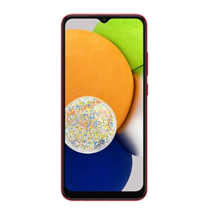 Smartphone Samsung Galaxy A03 6.5" 128GB/4GB Cámara 48MP+2MP/5MP Octacore Android 11 Color Rojo