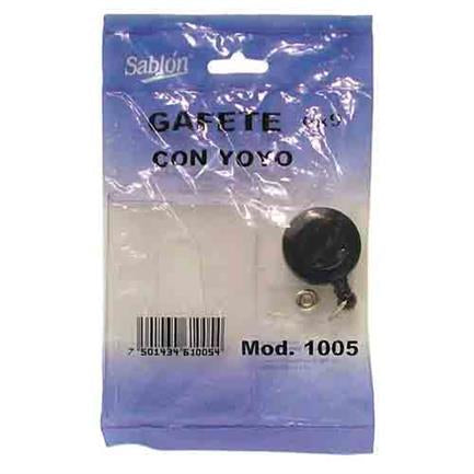 Porta gafete sablon c/yoyo 6x9 cms