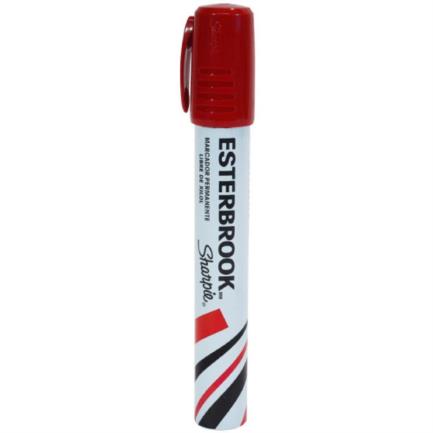 Marcador Permanente Esterbrook Color Rojo C/6 Pzas