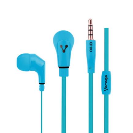 Audífonos Alámbricos Vorago EP-103 Manos Libres 3.5mm Color Azul