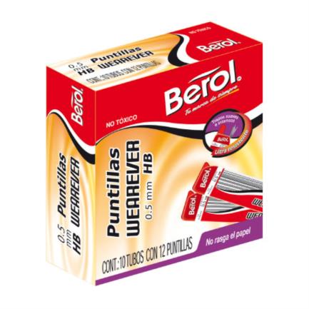 Puntillas Wearever P-100 HB 0.5mm 12 Puntillas C/10