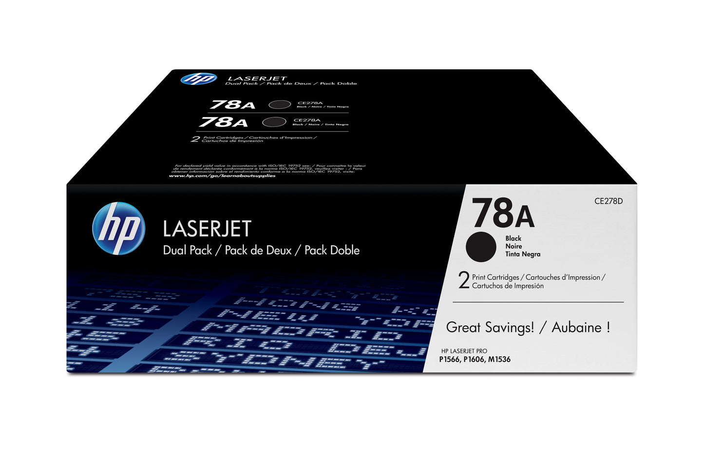 Toner hp p1566/p1606dn dual pack