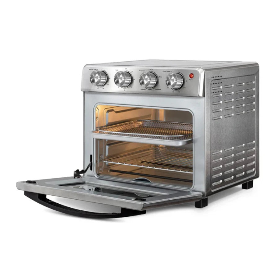 Horno Freidora Koblenz HFKM-1400 en Color Acero Inoxidable 1400 Watts 4 Programas de Coccion