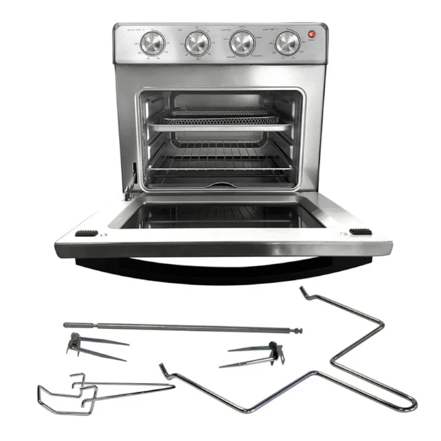 Horno Freidora Koblenz HFKM-1400 en Color Acero Inoxidable 1400 Watts 4 Programas de Coccion