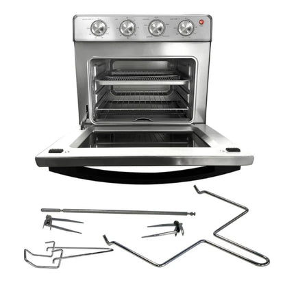 Horno Freidora Koblenz HFKM-1400 en Color Acero Inoxidable 1400 Watts 4 Programas de Coccion