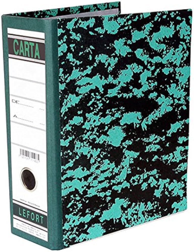 Registrador Lefort 0001 Clasico Carta Marmoleado S/Index