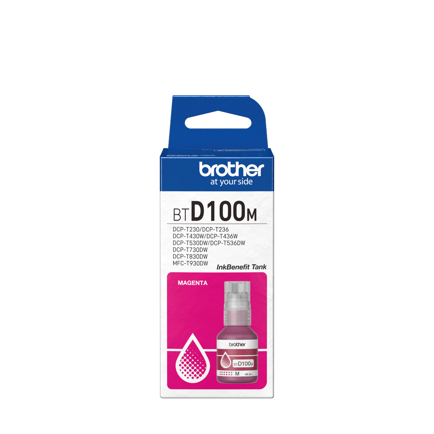 Botella de Tinta Original Brother BTD100M Magenta 5000 páginas