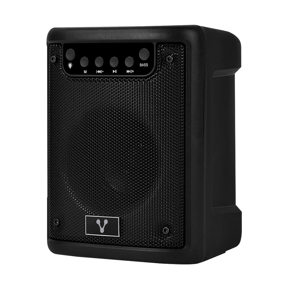 MINI BAFLE VORAGO KSP-180 NEGRO 3" 10WATTS RMS / RECARGABLE / TWS BT 4HRS CARGA USB TIPO C