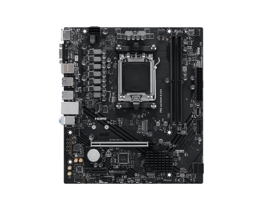 Tarjeta Madre MSI PRO A620AM-B EVO Micro-ATX Socket AM5 AMD A620 128GB DDR5 HDMI para AMD