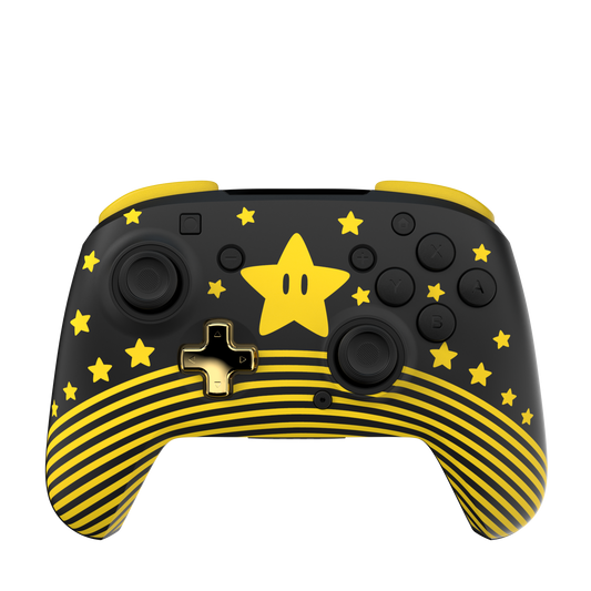 Control de juego inalambrico Turtle Beach Rematch  Estrella de Super Mario para Nintendo Switch