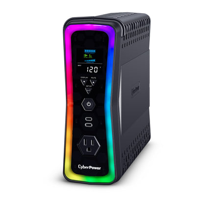 UPS CyberPower GX150C2 1500VA 1000W 120V PFC Activo RGB Panel LCD USB-Cx2