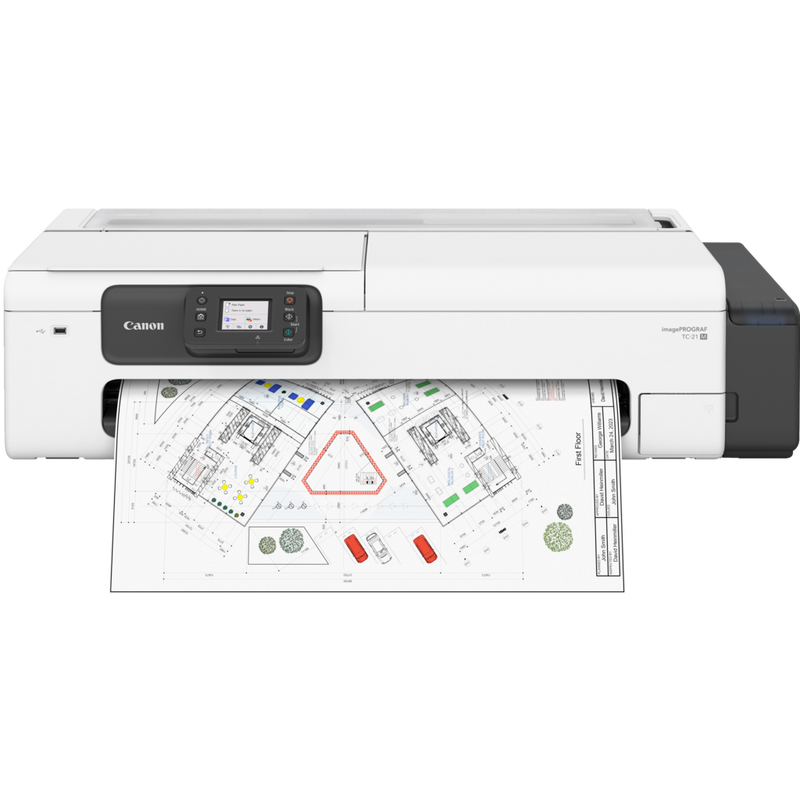 Plotter Canon imagePROGRAF TC-21 M de 24 con Sistema Inyección de Tinta Continua y Escaner de Cama Plana