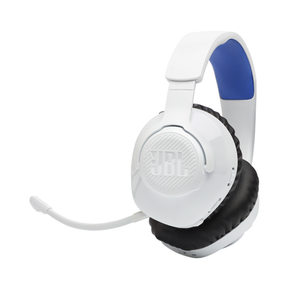 Auriculares inalámbricos JBL supraaurales para juegos JBL Quantum 360P para consola PS color blanco/azul
