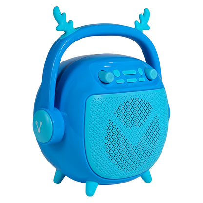 BOCINA VORAGO BSP-205 BLUETOOTH / MSD / USB / 3.5MM MICROFONO CON MODOS DE VOZ COLOR AZUL