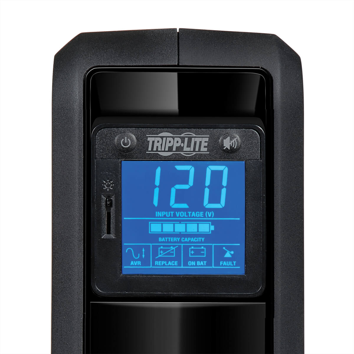 UPS Tripp Lite 650VA, 8 Tomas NEMA 5-15R, 4 con Batería, Display LCD