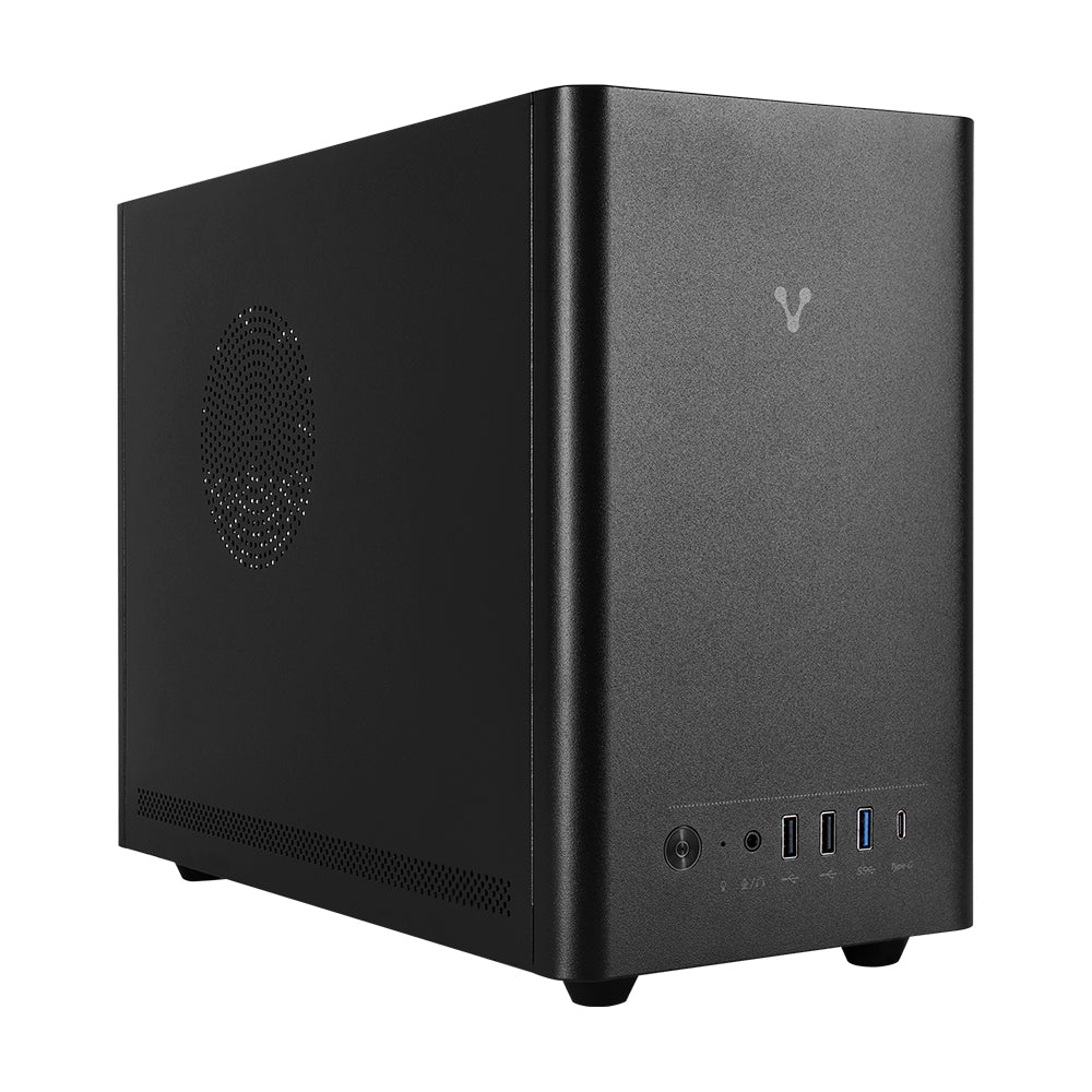 GABINETE VORAGO GAB-210 MINITORRE Micro ATX ITX 2xUSB 2.0 1xUSB 3.0 1xTIPO C 5OOW NEGRO