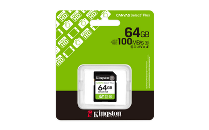 Memoria Micro SDXC Kingston Flash Canvas Select Plus 64GB SD UHS-I Clase 10