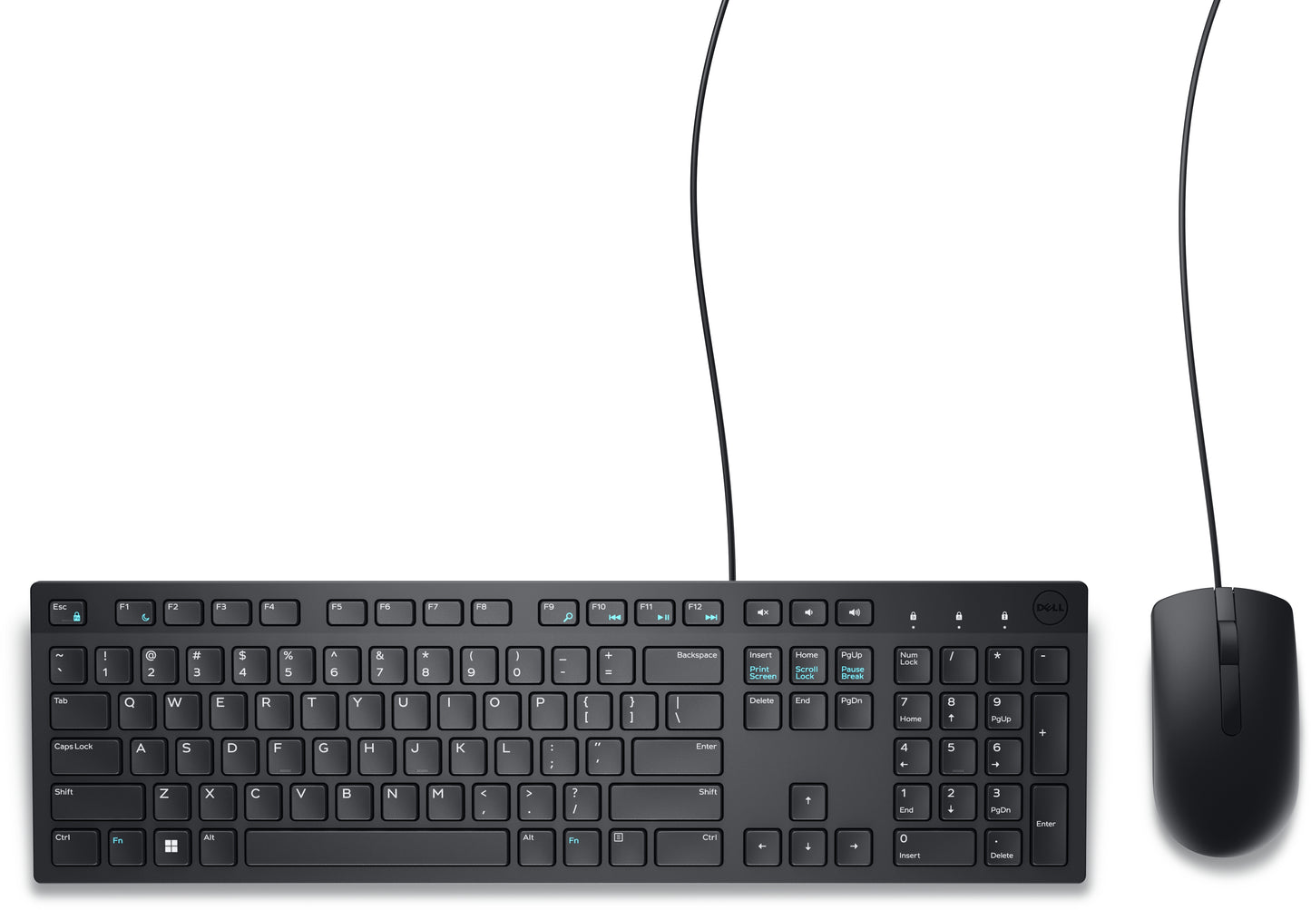 Kit Teclado y Mouse Dell KM300C Alámbrico USB Español Color Negro