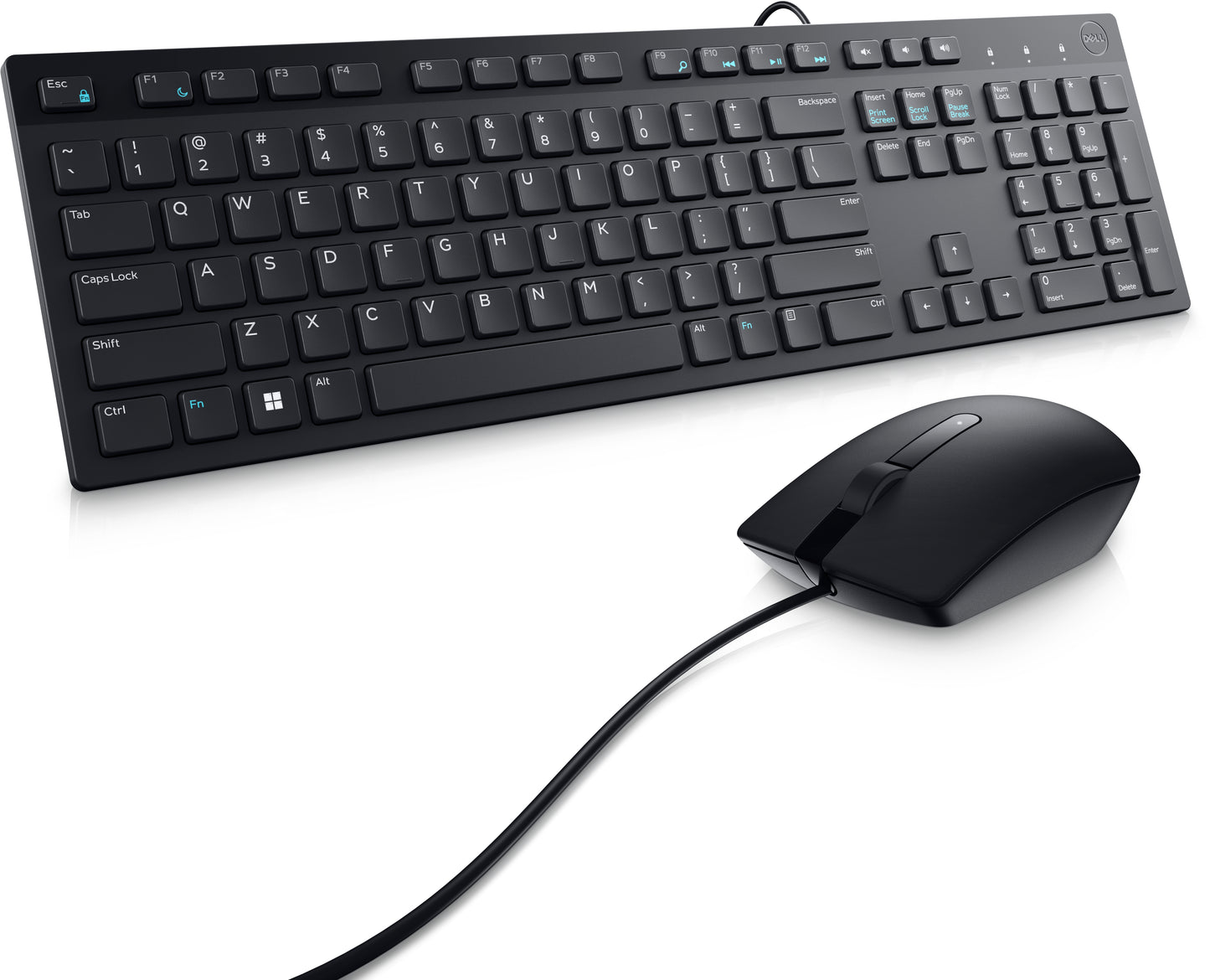 Kit Teclado y Mouse Dell KM300C Alámbrico USB Español Color Negro