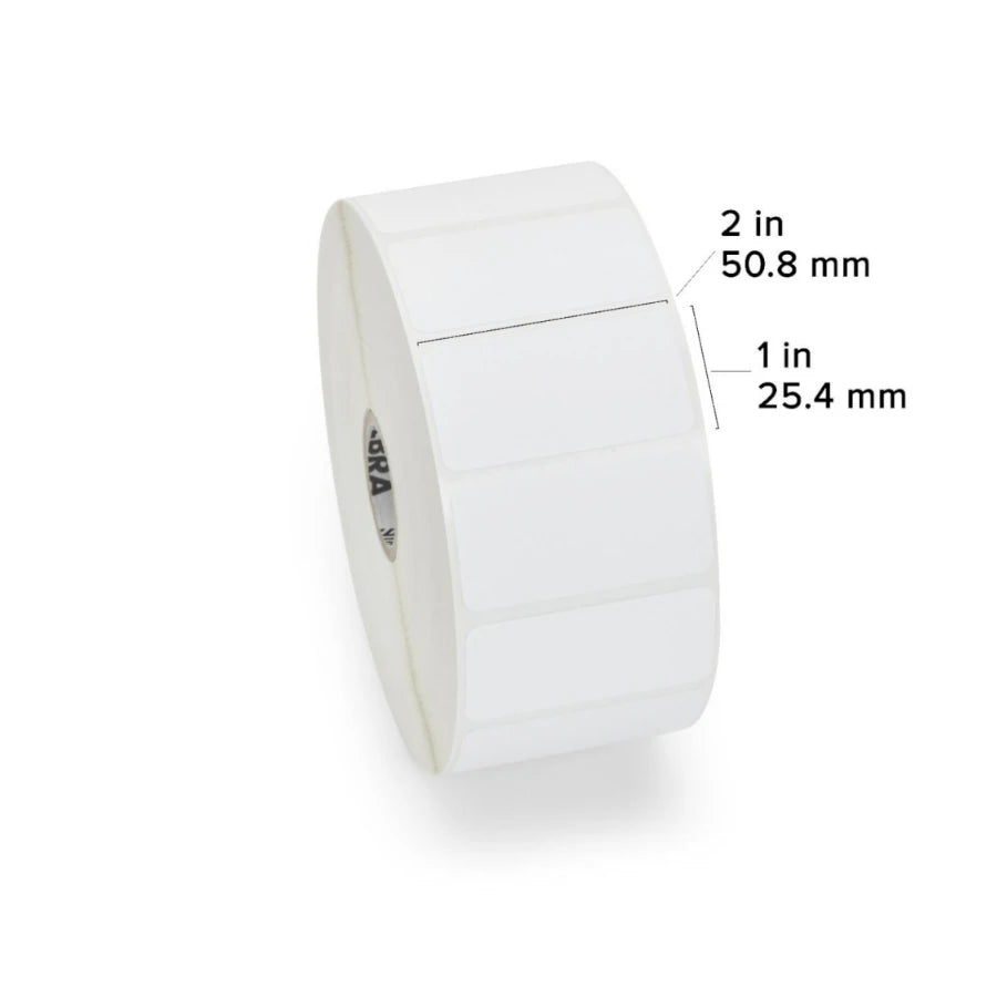 Etiqueta Papel Zebra 2"x1" (508 x 254mm) ATT Z-Perform 2000T Value Coated Adhesivo Permanente Nucleo de 1 Pulgada (2