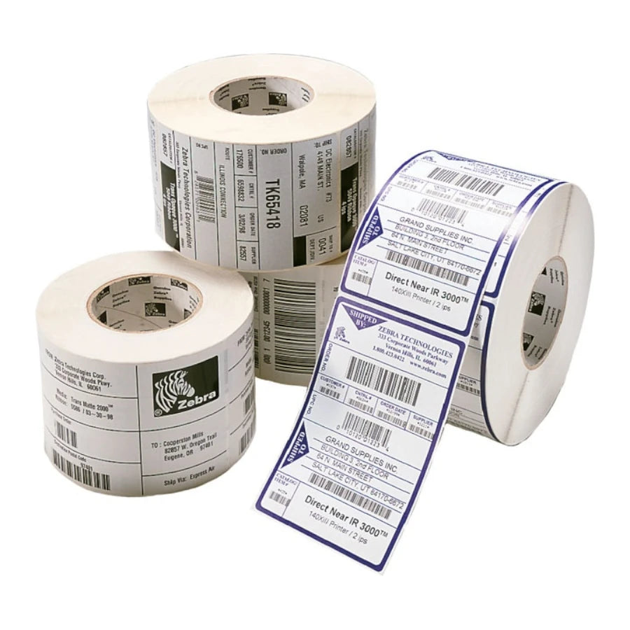 Etiqueta Papel Zebra 4"x6" (1016 x 1524mm) ÂDT Z-Perform 2000D Value Coated Adhesivo para Todas las Temperaturas Nuc