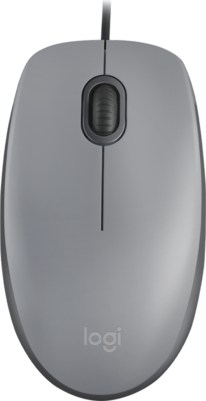 Mouse Logitech Alambrico M110 Silent Gray