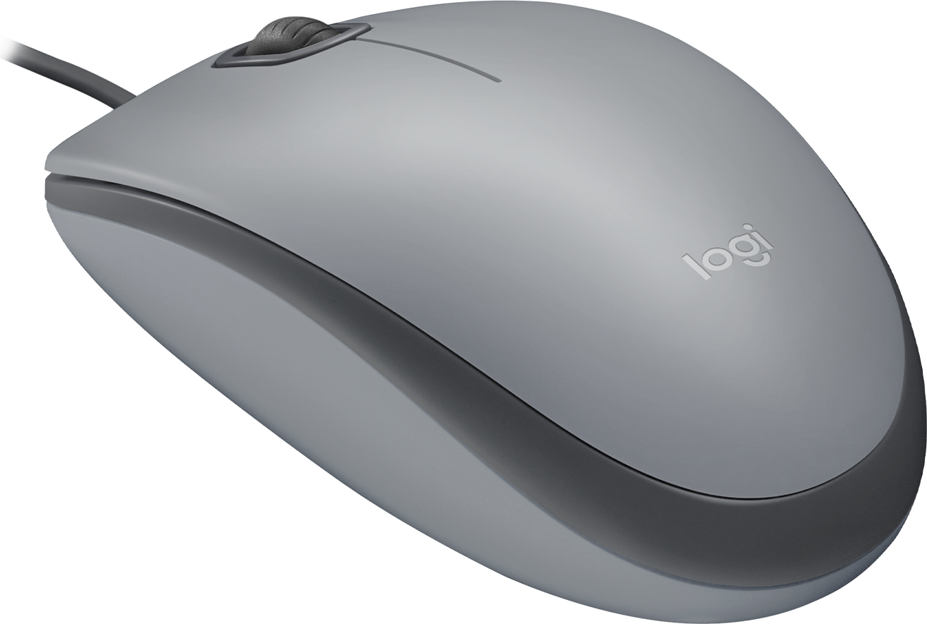 Mouse Logitech Alambrico M110 Silent Gray
