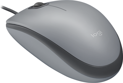 Mouse Logitech Alambrico M110 Silent Gray