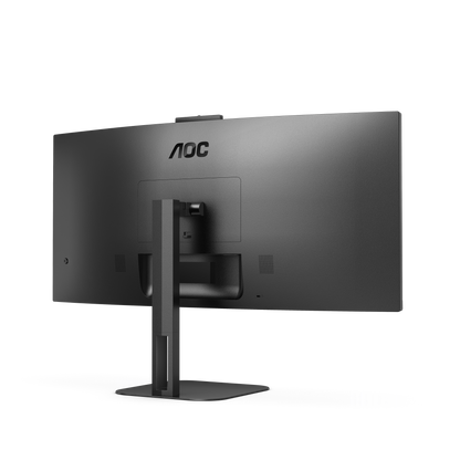 Monitor AOC 34" Professional Curvo VA 1500-R 3440x1440 HDMI DP USB-C DP AltMode 100hz 1ms USB Hub Windows Hello We