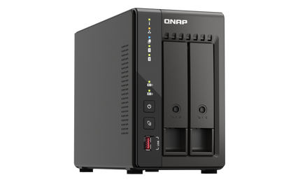 Unidad Almacenamiento NAS QNAP CPU Celeron J6412 Quad Core 2.6Ghz 8GB RAM RJ45 2.5GbE 2 Bahias 3.5 Linux Sin Discos