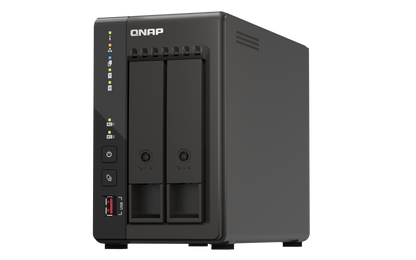 Unidad Almacenamiento NAS QNAP CPU Celeron J6412 Quad Core 2.6Ghz 8GB RAM RJ45 2.5GbE 2 Bahias 3.5 Linux Sin Discos