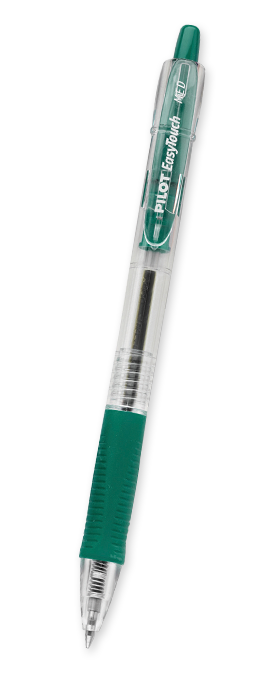 Boligrafo pilot m easy touch retractil verde c/12
