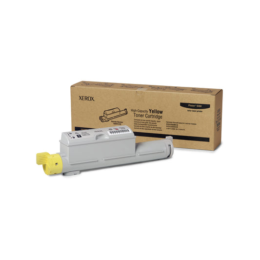 Imagen Tóner Xerox Phaser 6360 Amarillo Alta Capacidad para Impresoras Phaser 6360