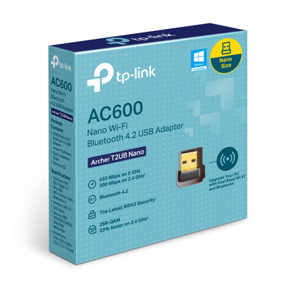 Adaptador TP-Link Nano Dual Band Wi-Fi Bluetooth 4 2 USB y 5 GHz