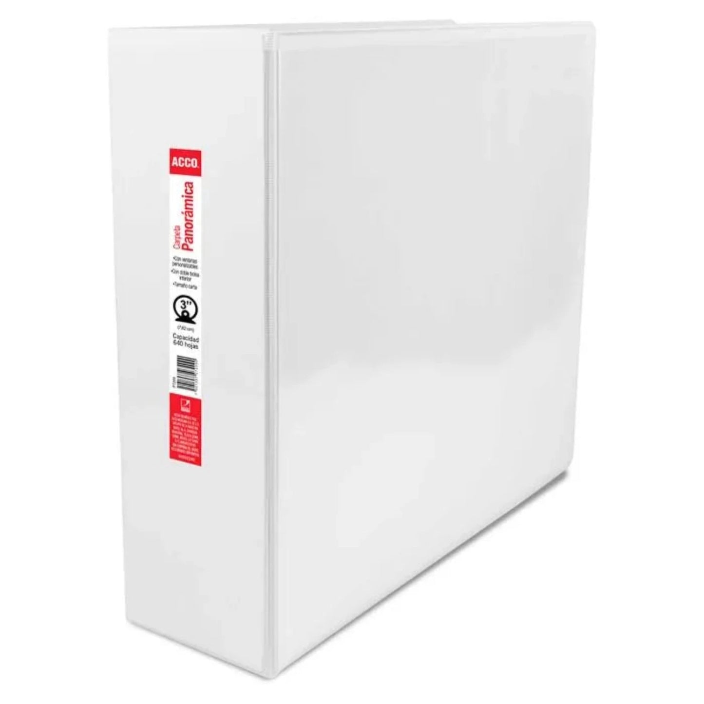 Carpeta Acco Brillante 3 Aro O Carta Color Blanco