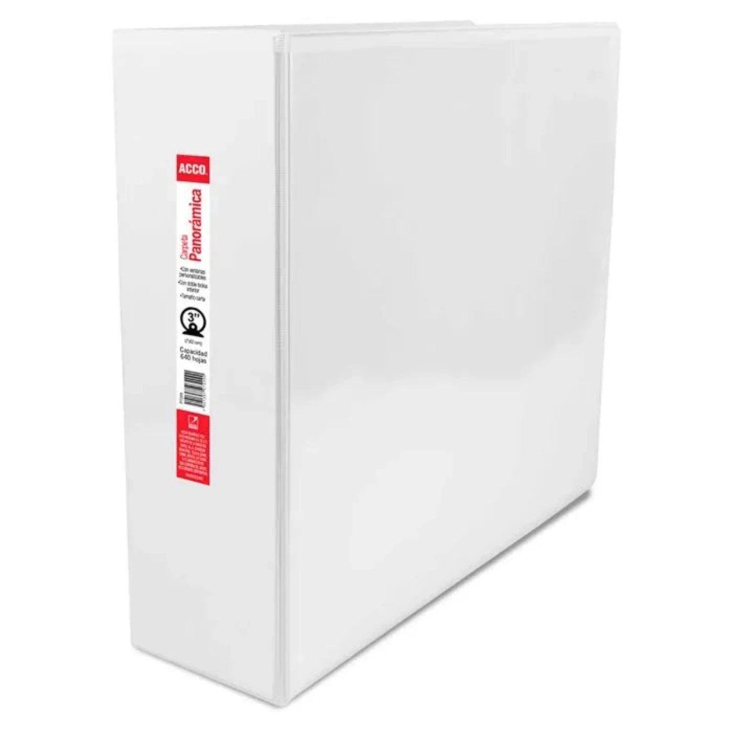 Carpeta Acco Brillante 3 Aro O Carta Color Blanco