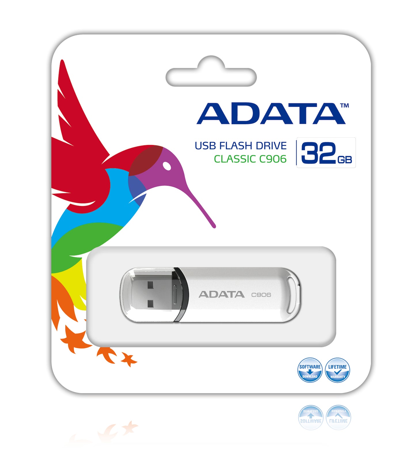 Memoria USB Adata C906 Flash 32GB Color Blanco
