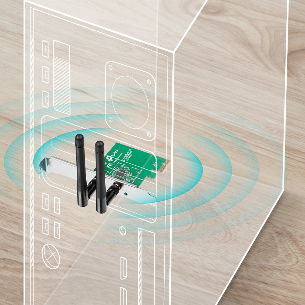 TARJETA DE RED INALAMBRICA TP-LINK PCI EXPRESS N 300MBPS CHI