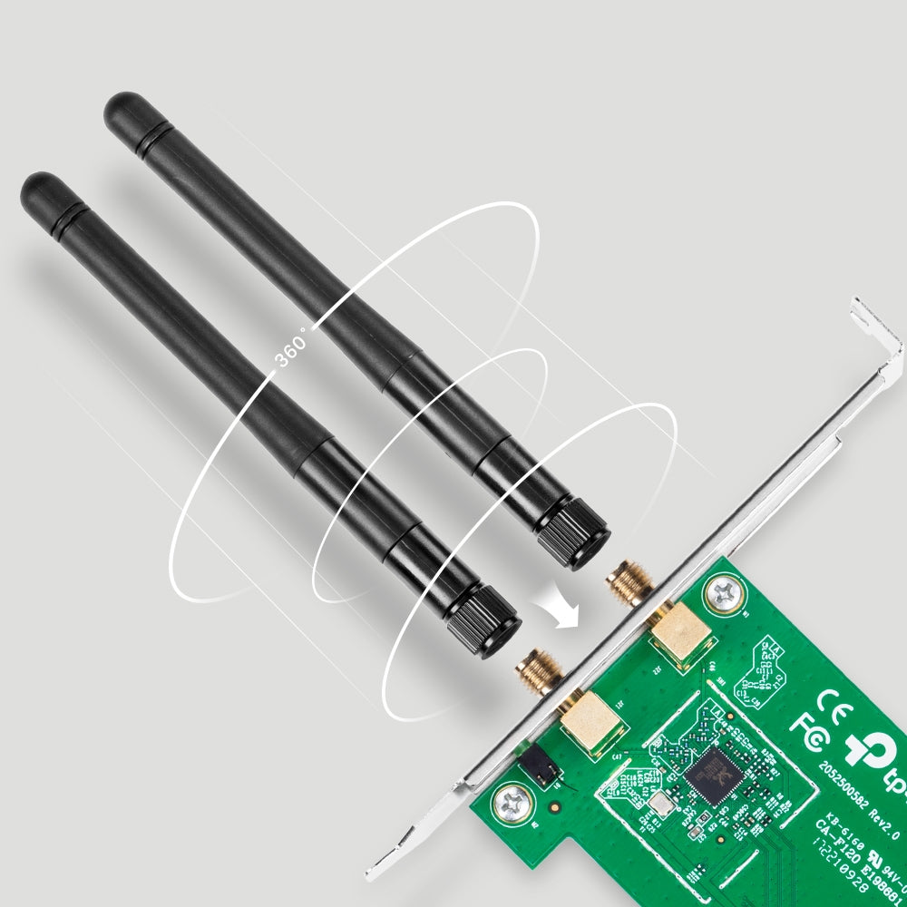 TARJETA DE RED INALAMBRICA TP-LINK PCI EXPRESS N 300MBPS CHI