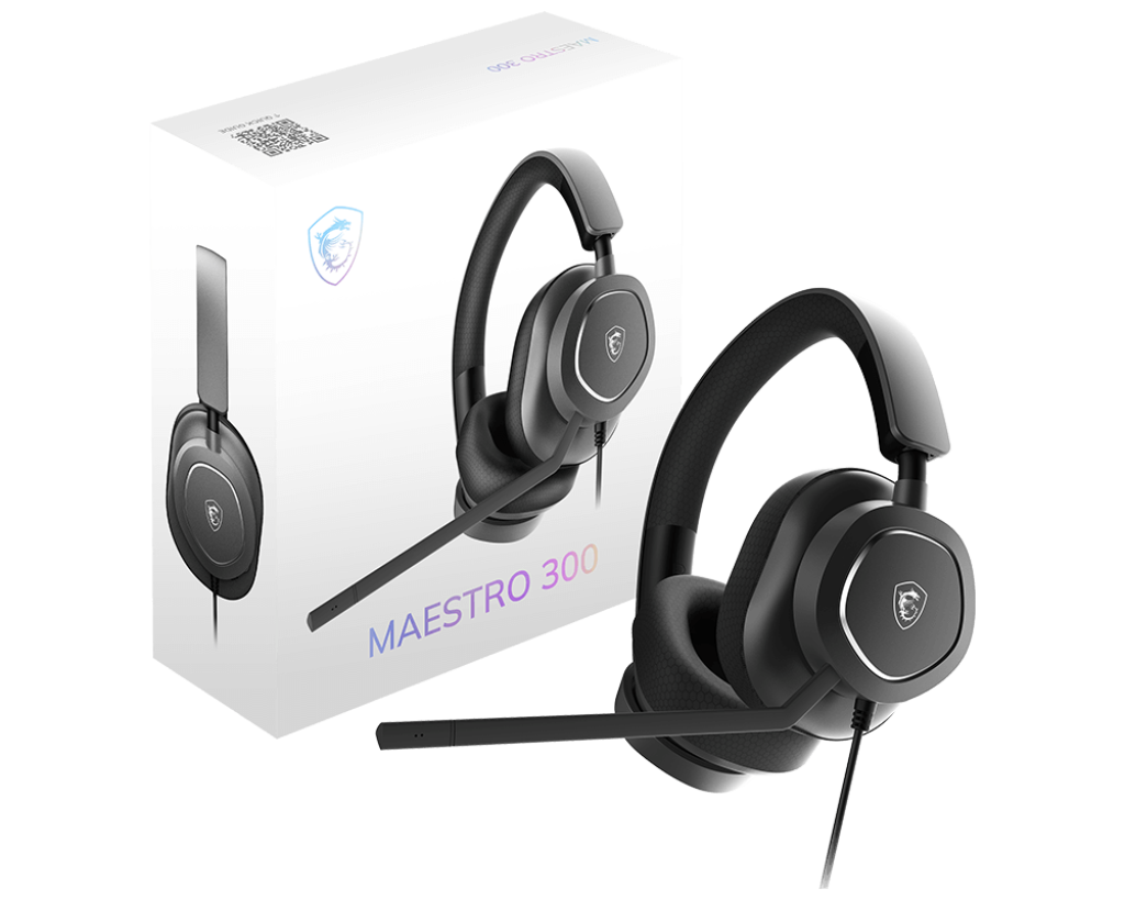 Diadema Maestro MSI 300 Alanbricos 1.5m Negro USB-C