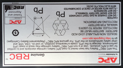 Cartucho de Baterias APC de Recambio #7 con 2 AÃ±os de Garantia