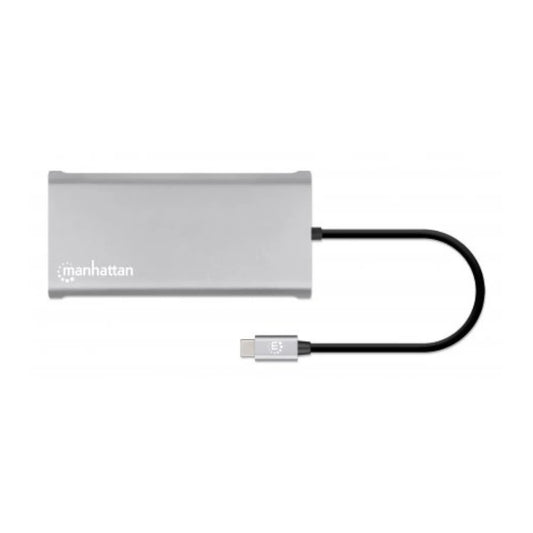 Docking Manhattan USB-C para Triple Monitor HDMI/USB-C/PD/SD/micro SD