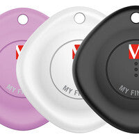 Localizador Verbatim My Finder Bluetooth 3 Pack Negro/Blanco/Púrpura
